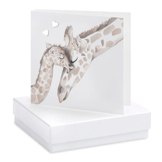 Crumble & Core Boxed Giraffe Earring Card