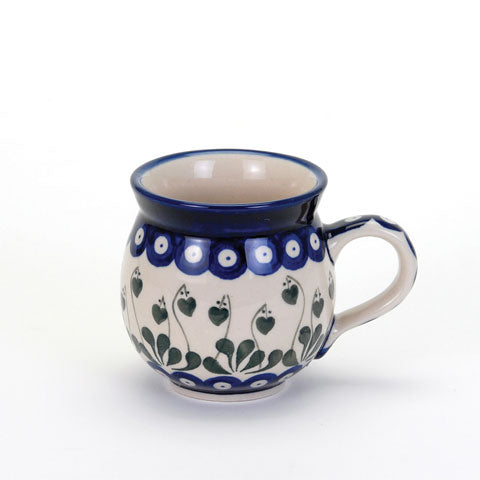 Polish Pottery Love Leaf Mug